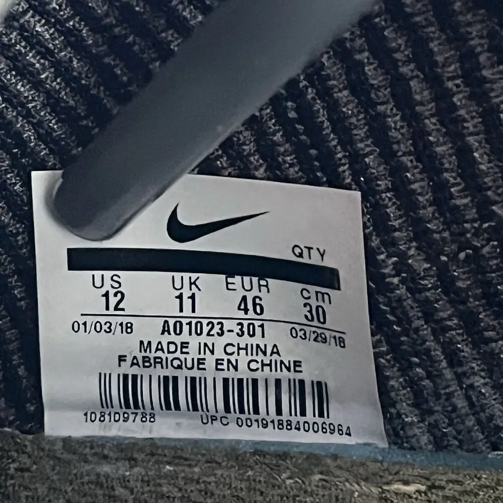 Nike Air Max 270 Flyknit Sneakers Shoes Olive Flak Size 12 Gym Sports‎ Workout